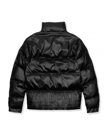 Trapstar Irongate Embossed Puffer Jacket Matte Black