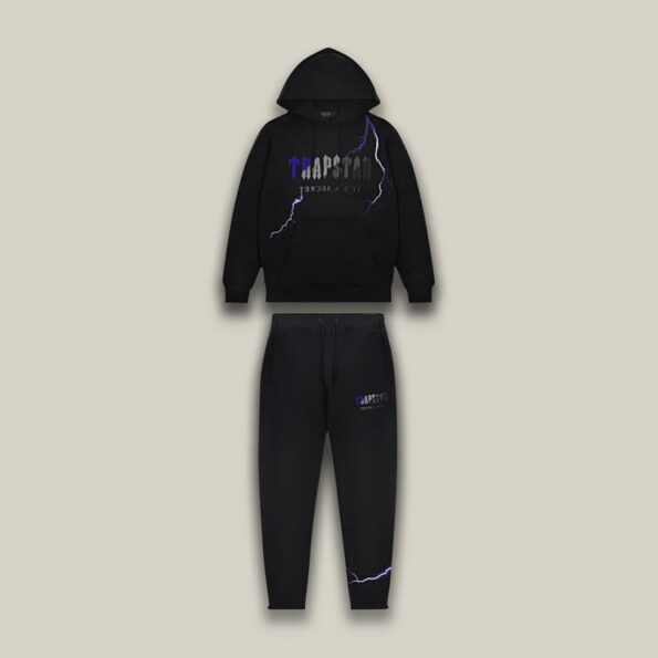 Trapstar Chenille Decoded Hooded Tracksuit – Lightning Edition