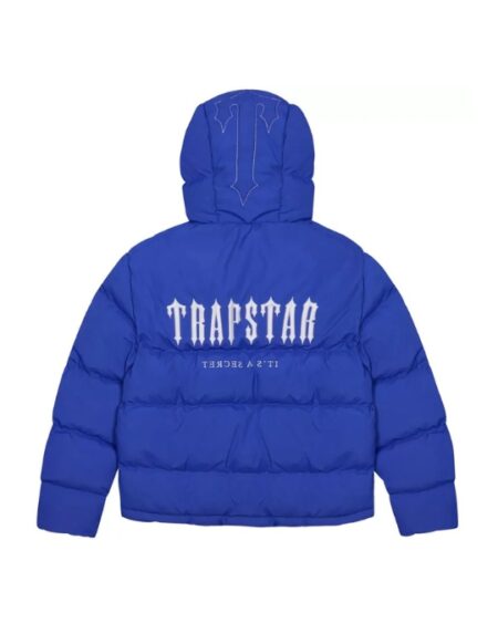 Trapstar Decoded Hooded Padded Jacket Blue