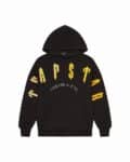 TRAPSTAR IRONGATE ARCH CHENILLE HOODIE – BLACK/YELLOW