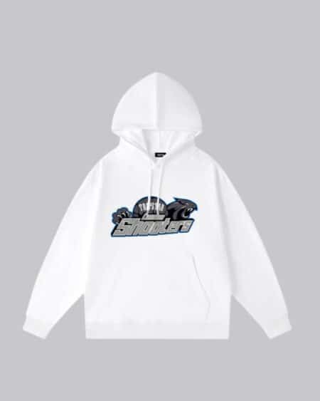 Trapstar London Shooters Hoodie White and Liver