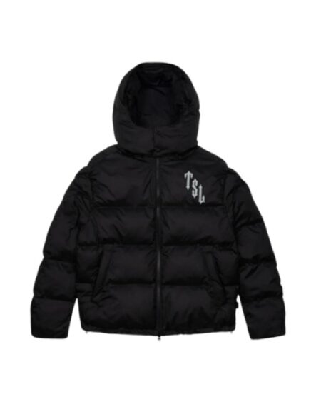 Trapstar Shooters Hooded Puffer Jacket - Black/Reflective