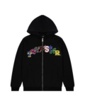 TRAPSTAR LONDON WILDCARD ZIP HOODIE BLACK