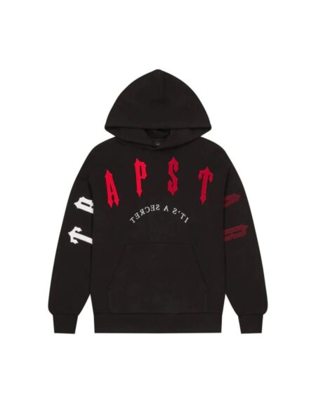 TRAPSTAR IRONGATE ARCH CHENILLE 2.0 TRACKSUIT – BLACK/RED