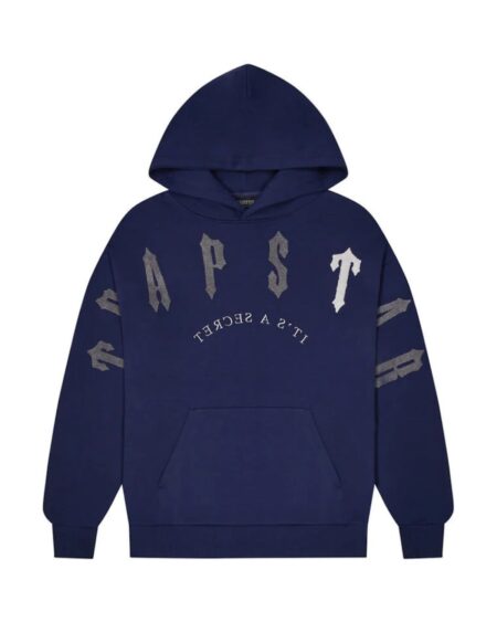 TRAPSTAR IRONGATE ARCH CHENILLE 2.0 HOODIE – YELLOW/GREY