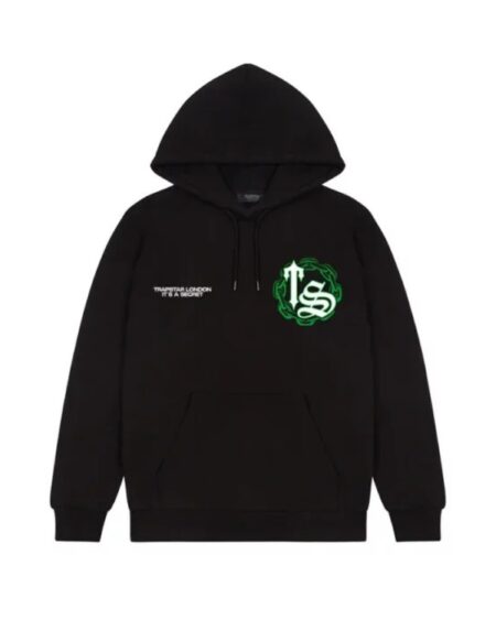 NEW CHAIN SCRIPT HOODIE -BLACK -