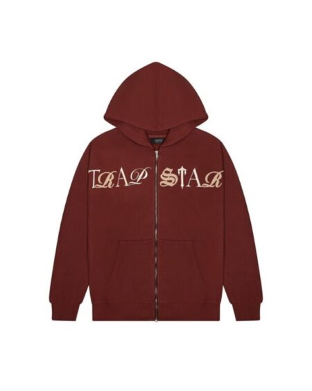 TRAPSTAR LONDON SCRIPT ZIP THROUGH HOODIE