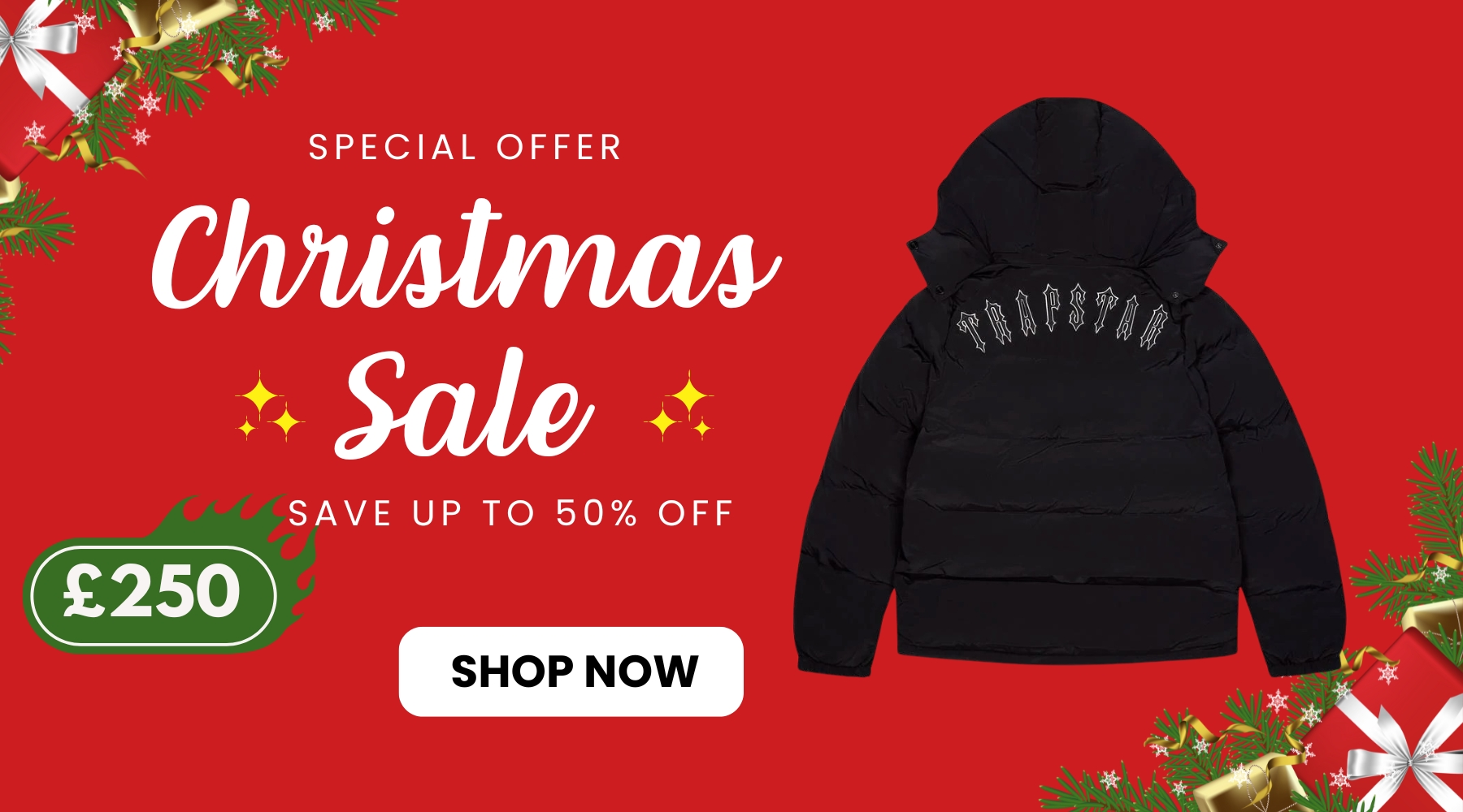 Irongate Trapstar Padded Jacket with Detachable Hood