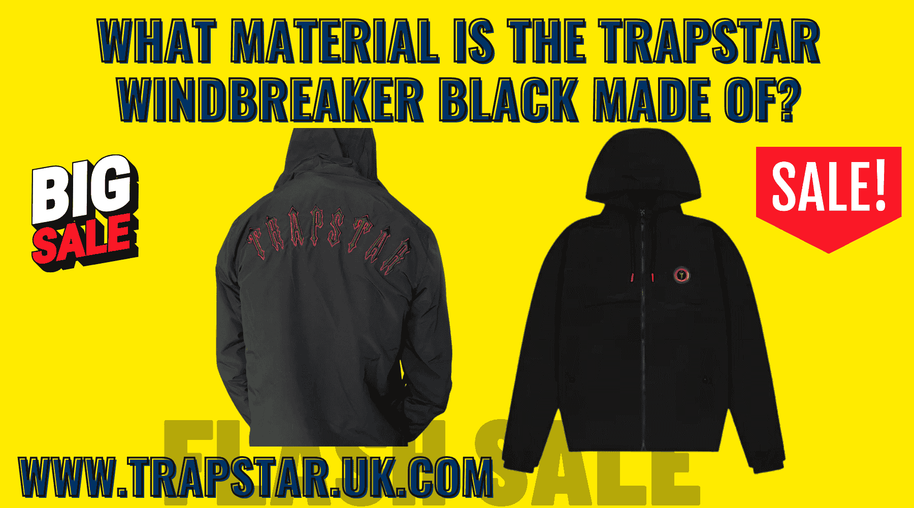 What Material Is the Trapstar Windbreaker Black Made Of?