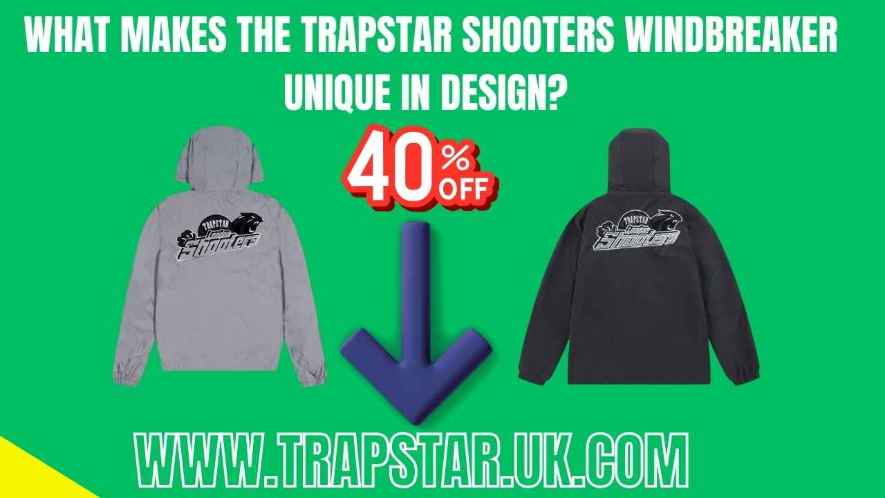 What makes the Trapstar Shooters Windbreaker unique in design