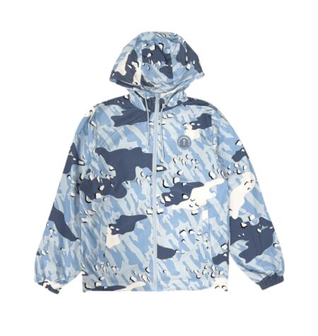 TRAPSTAR DECODED WINDBREAKER JACKET - ICE BLUE CAMO