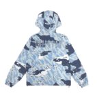 TRAPSTAR DECODED WINDBREAKER JACKET - ICE BLUE CAMO