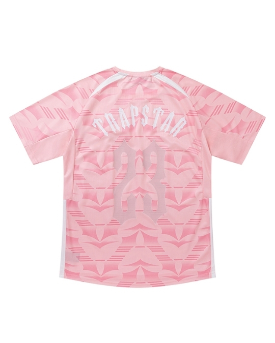 TRAPSTAR PINK EDITION CAMO FOOTBALL JERSEY