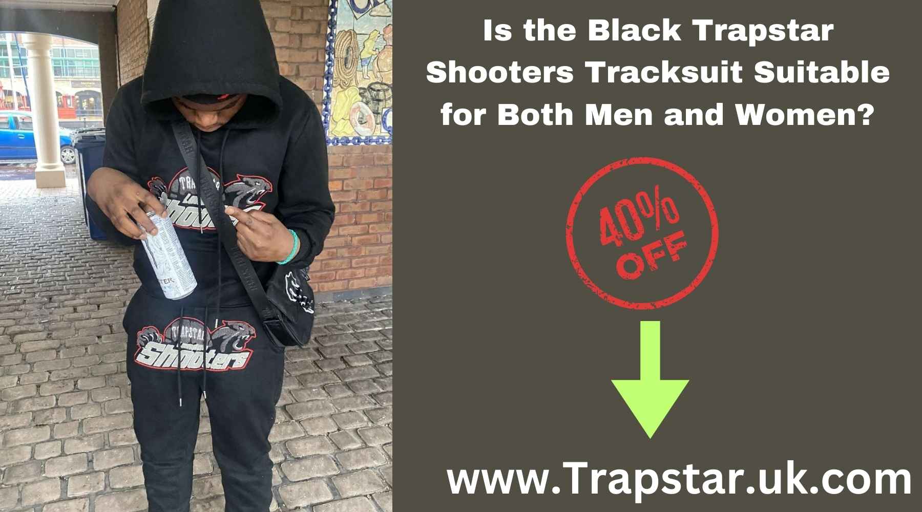 Is the Black Trapstar Shooters Tracksuit Suitable for Both Men and Women?